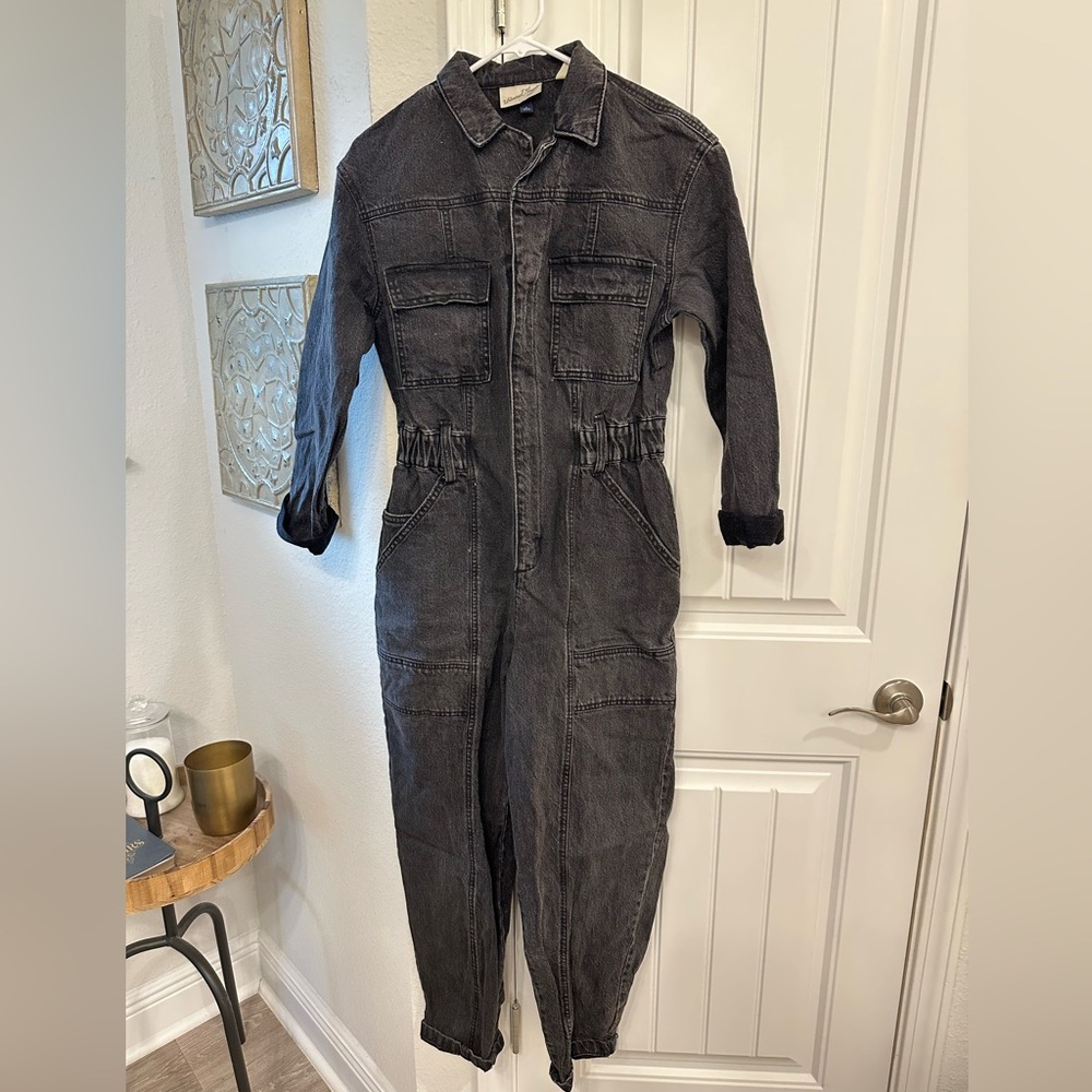 WORN ONCE Black Denim Universal Thread Jumpsuit